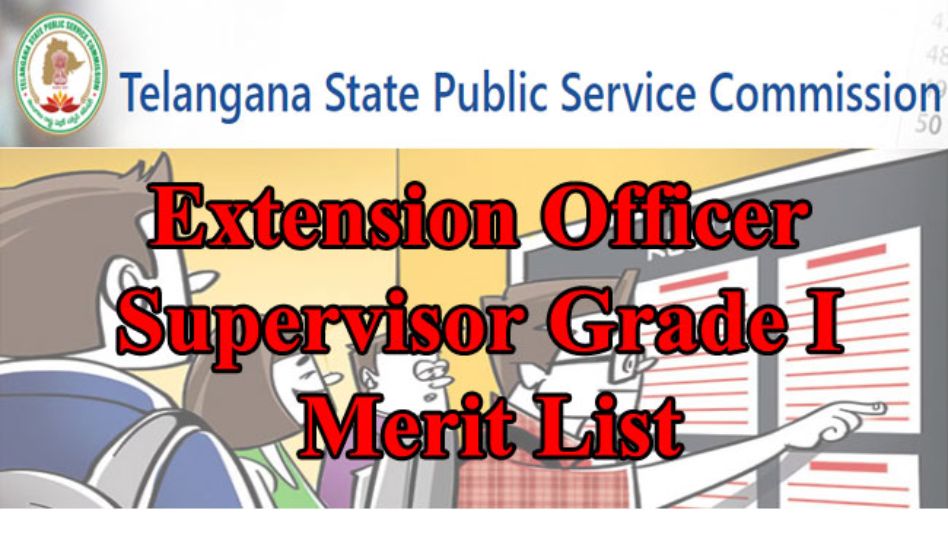 TSPSC Extension Officer Gr I Merit List 2022 – Merit List Released